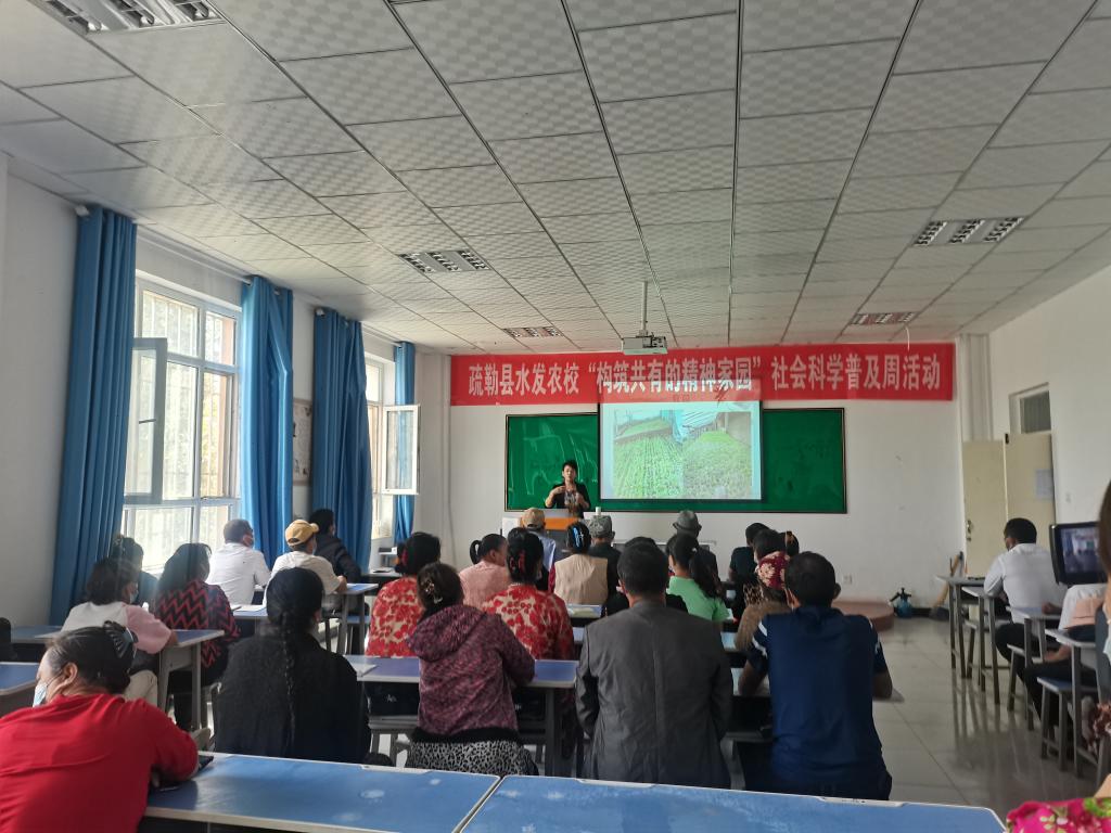 疏勒縣水發現代農業培訓學校在開展《蔬菜種植技術》培訓》 疏勒縣水發現代農業培訓學校在開展《蔬菜種植技術》培訓》